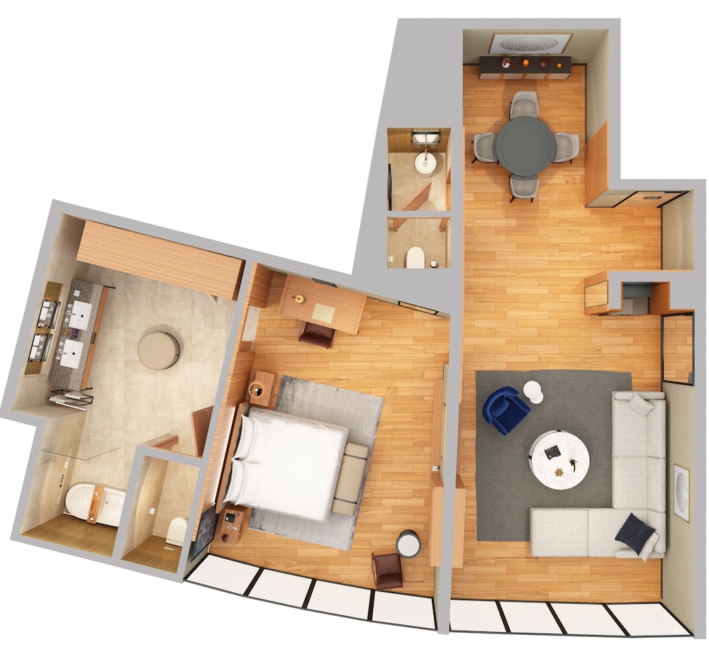 Langley Park View, 1-Bedroom Suite, 1 King Bed