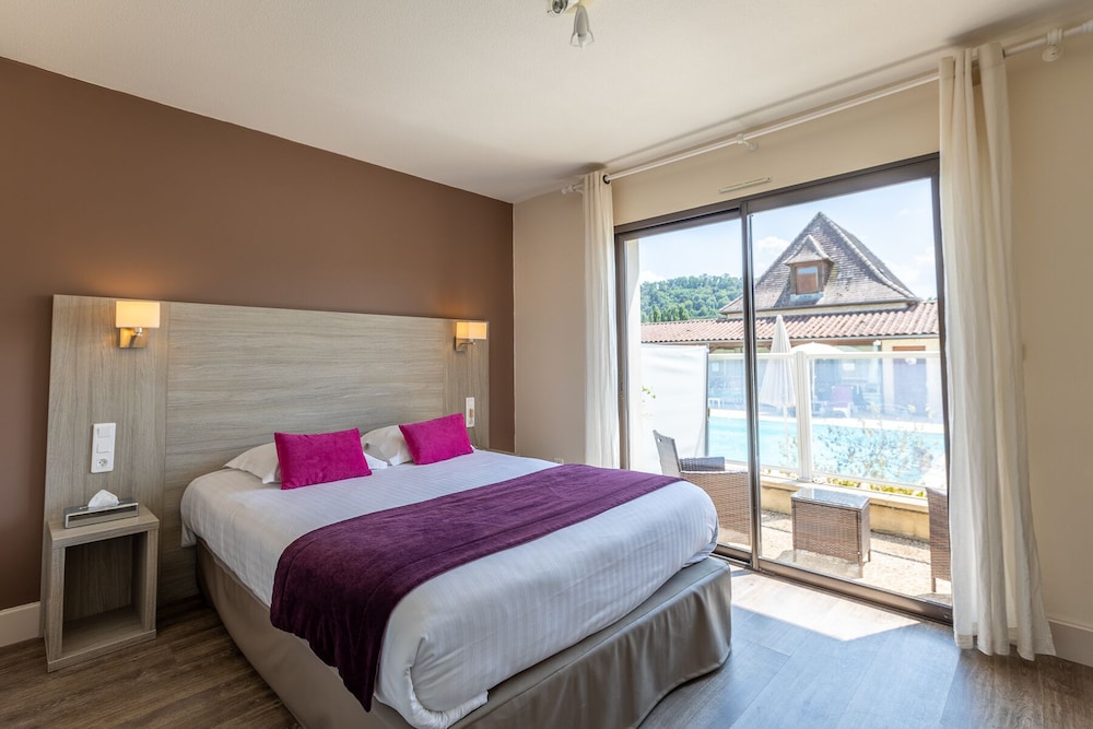 Chambre double avec terrasse vue piscine - Photo 3