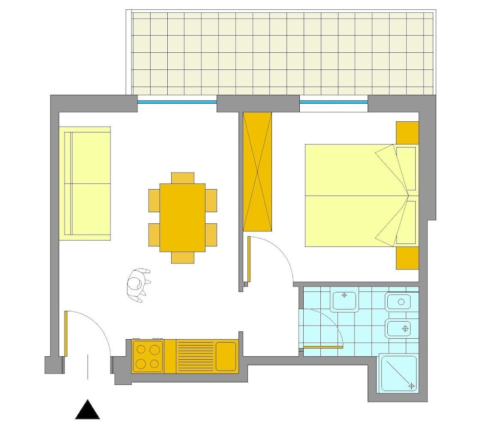 Standard Apartment, 1 Bedroom, Balcony (4 pax) photo 2