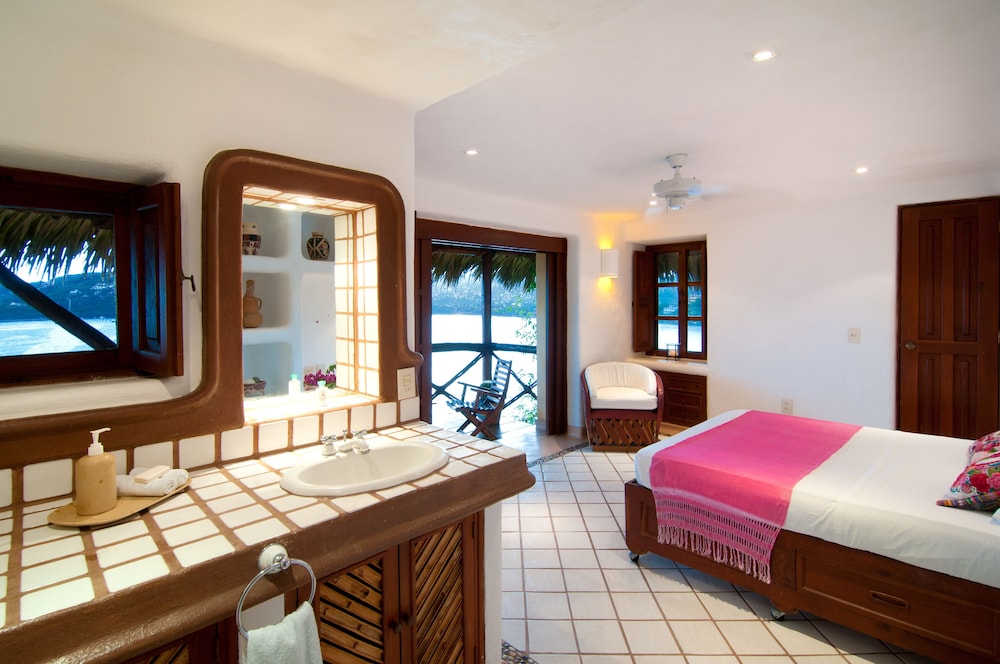 Habitación Romántica, 1 Cama Queen, Vista al Mar, Frente al Océano