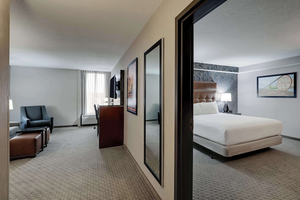 Suite, 1 King Bed with Sofa bed, Accessible, Refrigerator & Microwave (2 Rooms, Tub)