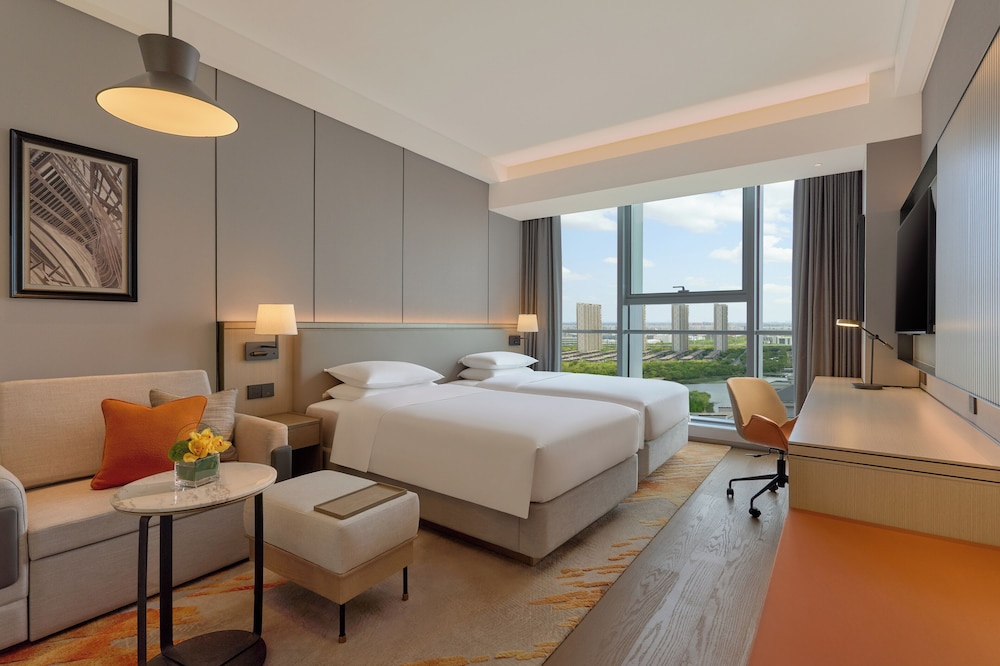 Room, Multiple Beds, City View