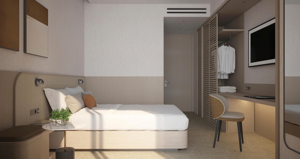 Deluxe double room single use, Partial Sea View (1 Adult)