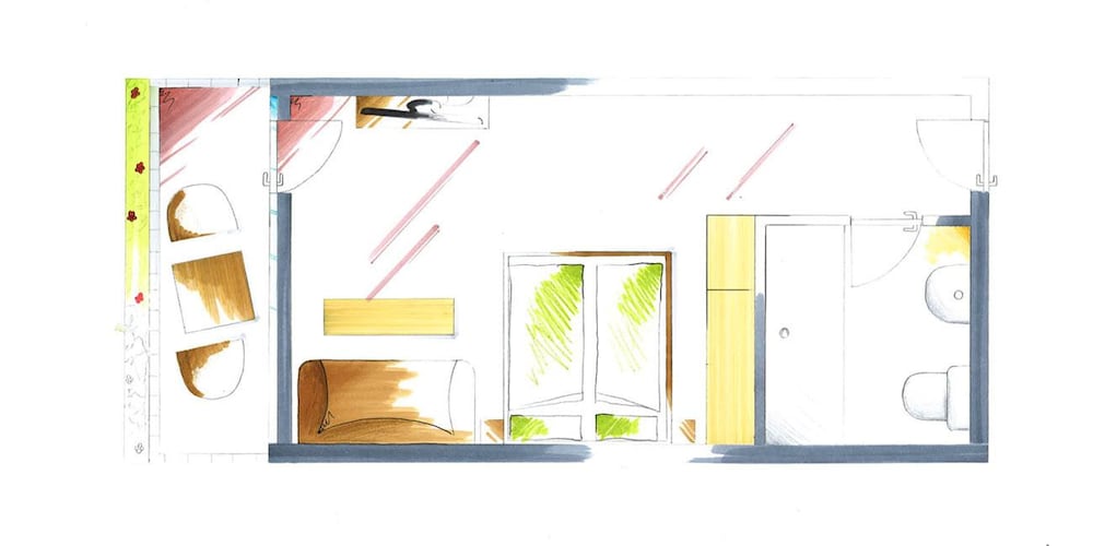 Basic Double Room, 1 Bedroom, Balcony, Mountain View photo 3