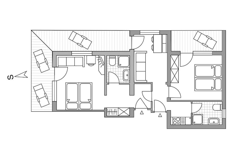 Apartment, 2 Bedrooms (Abendsonne)