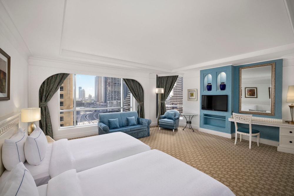 Tower Family Room, Larger Guest room, 2 Twin, Partial sea view