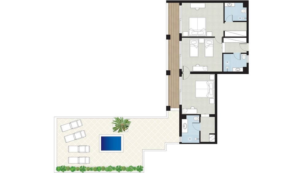 Mini Pool Grand Family Suite Sea View