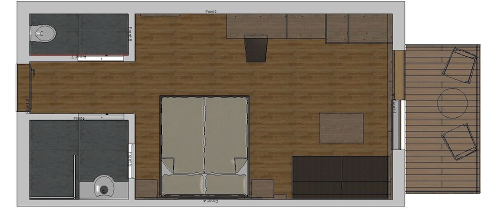 Double Room, 1 Bedroom, Balcony, Lakeside photo 2