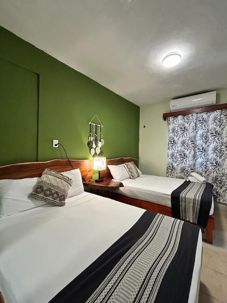 Family Room, 2 Double Beds, Private Bathroom, Garden View