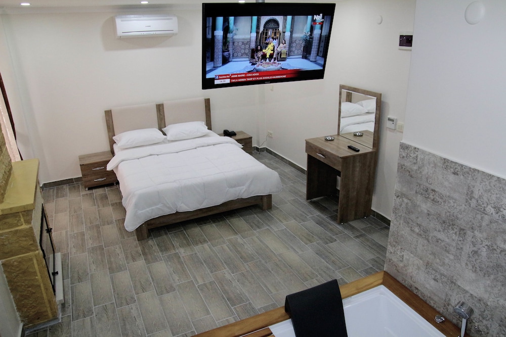 Suite with Jet Tub and Fireplace, Pool View photo 2