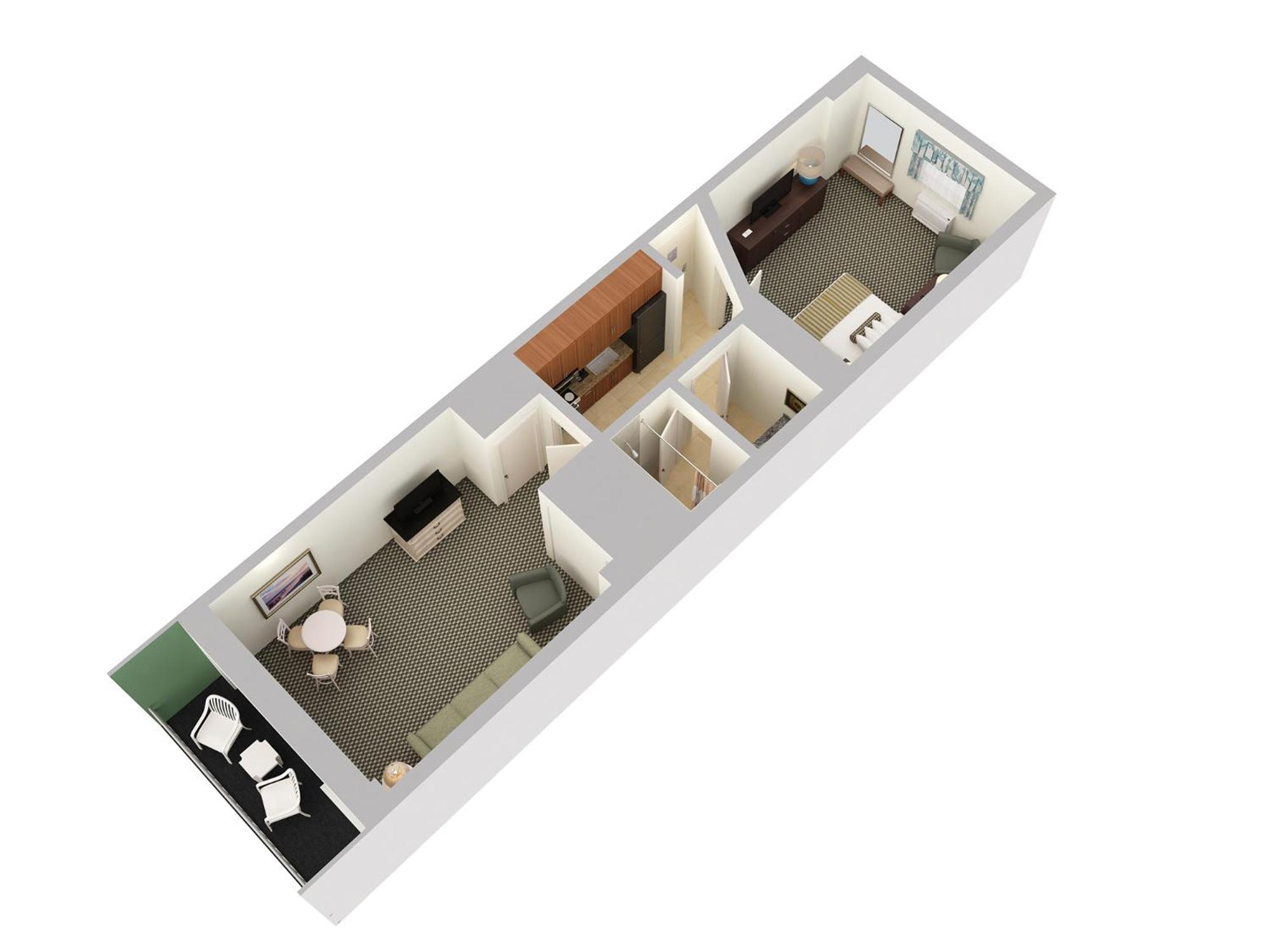 Premium Oceanfront One Bedroom King Suite-1 King Bed with 1 Double Wall Bed photo 2