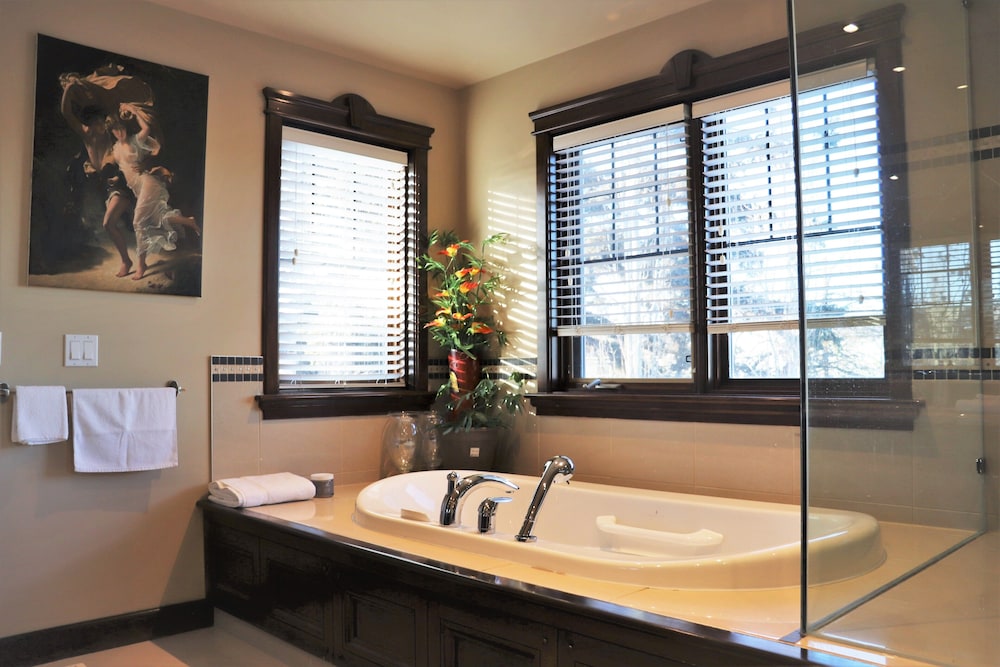 Luxury King Suite with Spa Bath, Multi-Jet Shower, and Fireplace photo 3