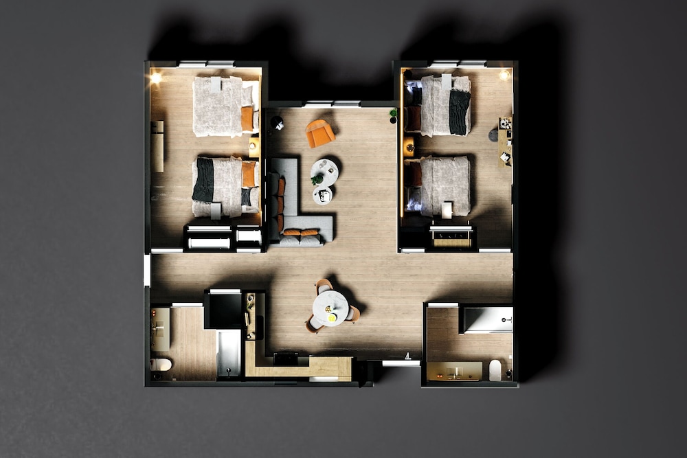 Two Bedroom Residence - Double Queens