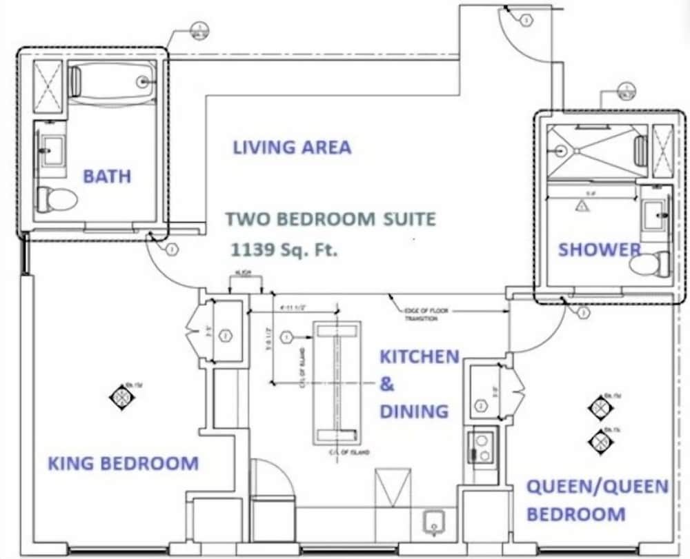 Suite, 2 Bedrooms (1 Kingbed & 2 Queenbeds)