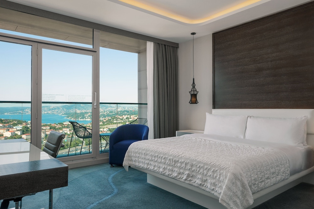 Executive Guest room, Club lounge access, 1 King, Bosphorus view, Balcony