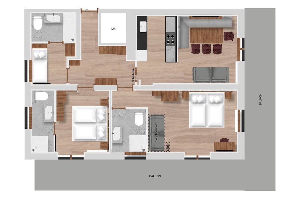 Design Apartment (Eiche 4, incl. Cleaning fee)