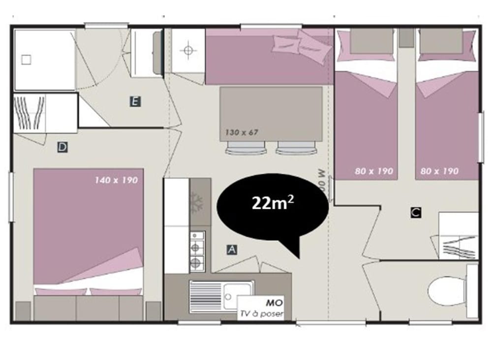 Comfort Mobile Home, 2 Bedrooms photo 3