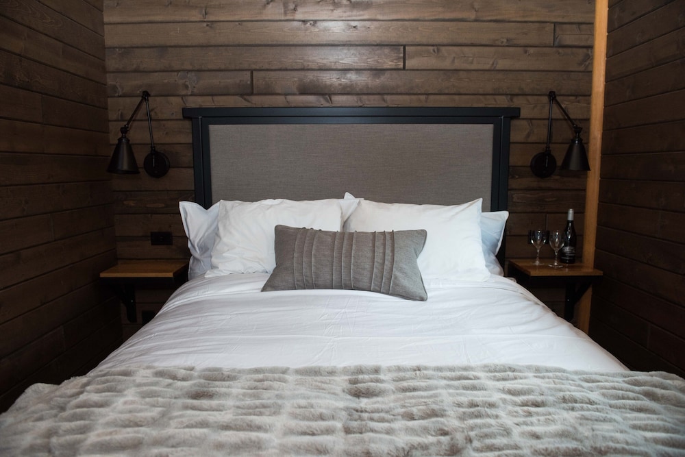 Luxury Nature Cabin, 2 Queen Beds, Gas Fireplace, Resort View (Raven - Pet Friendly)