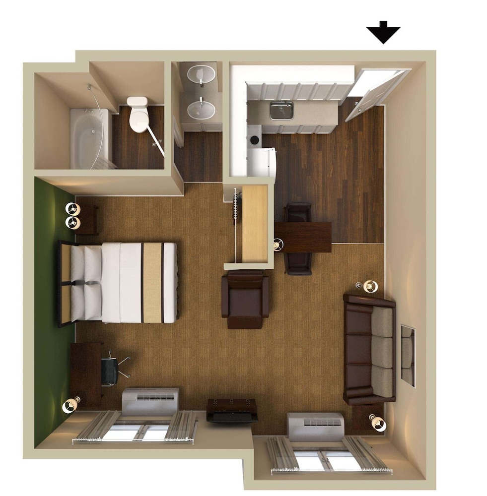 Deluxe Studio, 1 Queen Bed with Sofa bed, Non Smoking - Photo 4