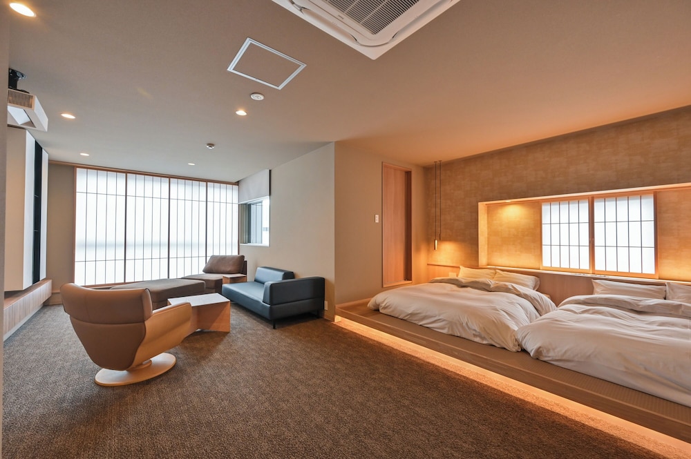 Premium modern Japanese-Western-style twinRoom with indoor hot spring bath "yabukita photo 2