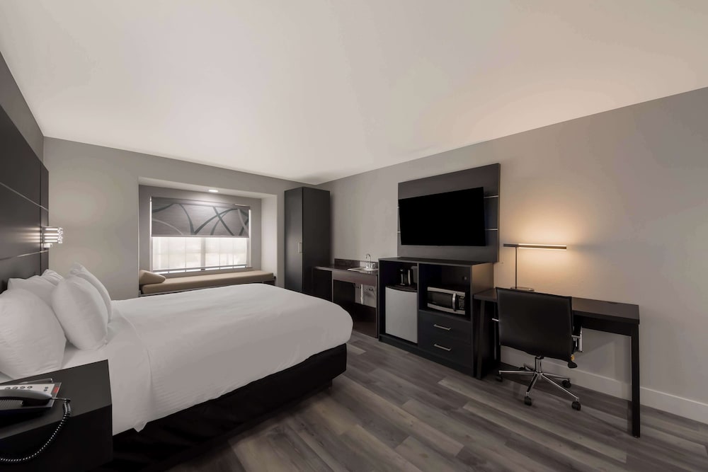 Standard Room, 1 King Bed, Non Smoking, Refrigerator & Microwave - Photo 2