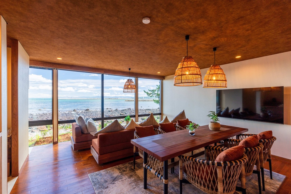 Premium Quadruple Room with Open-Air Bath and Sea View, Non Smoking