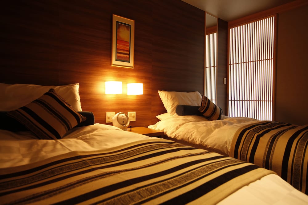 Japanese-Style Special with Open-Air Bath, with 2 Semi-double Beds photo 2