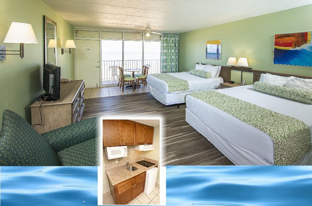 Standard Room, 2 Double Beds, Kitchenette, Ocean View - Photo 6