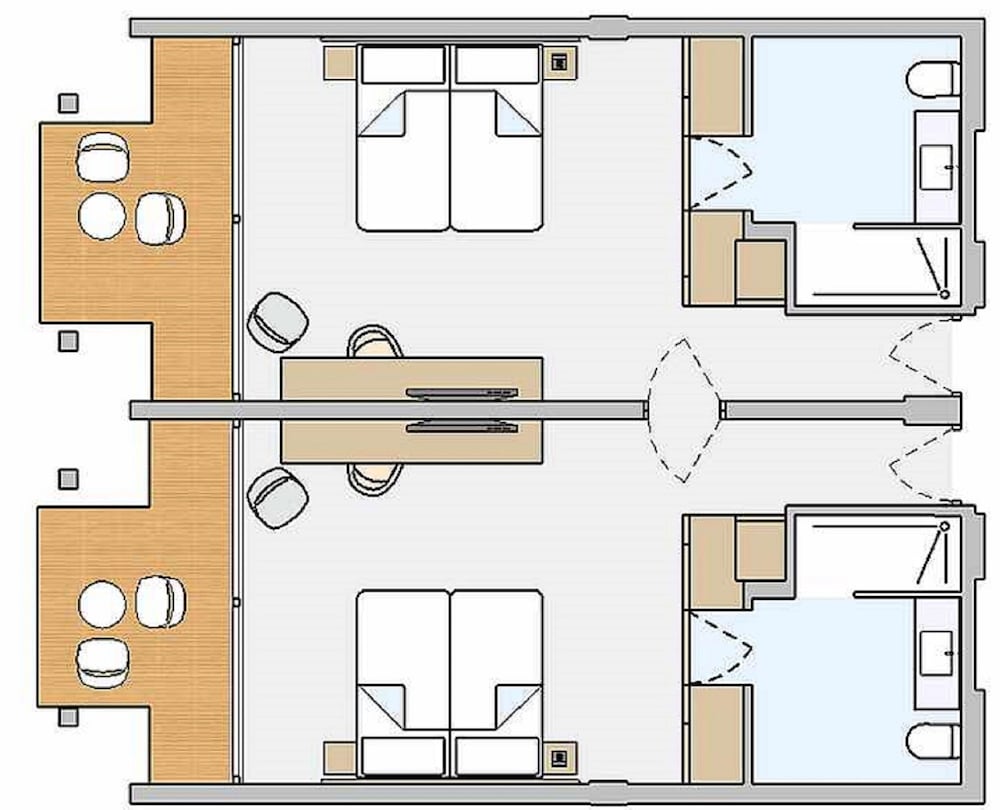 Family Double Room, Connecting Rooms, Partial Sea View (Superior) photo 3