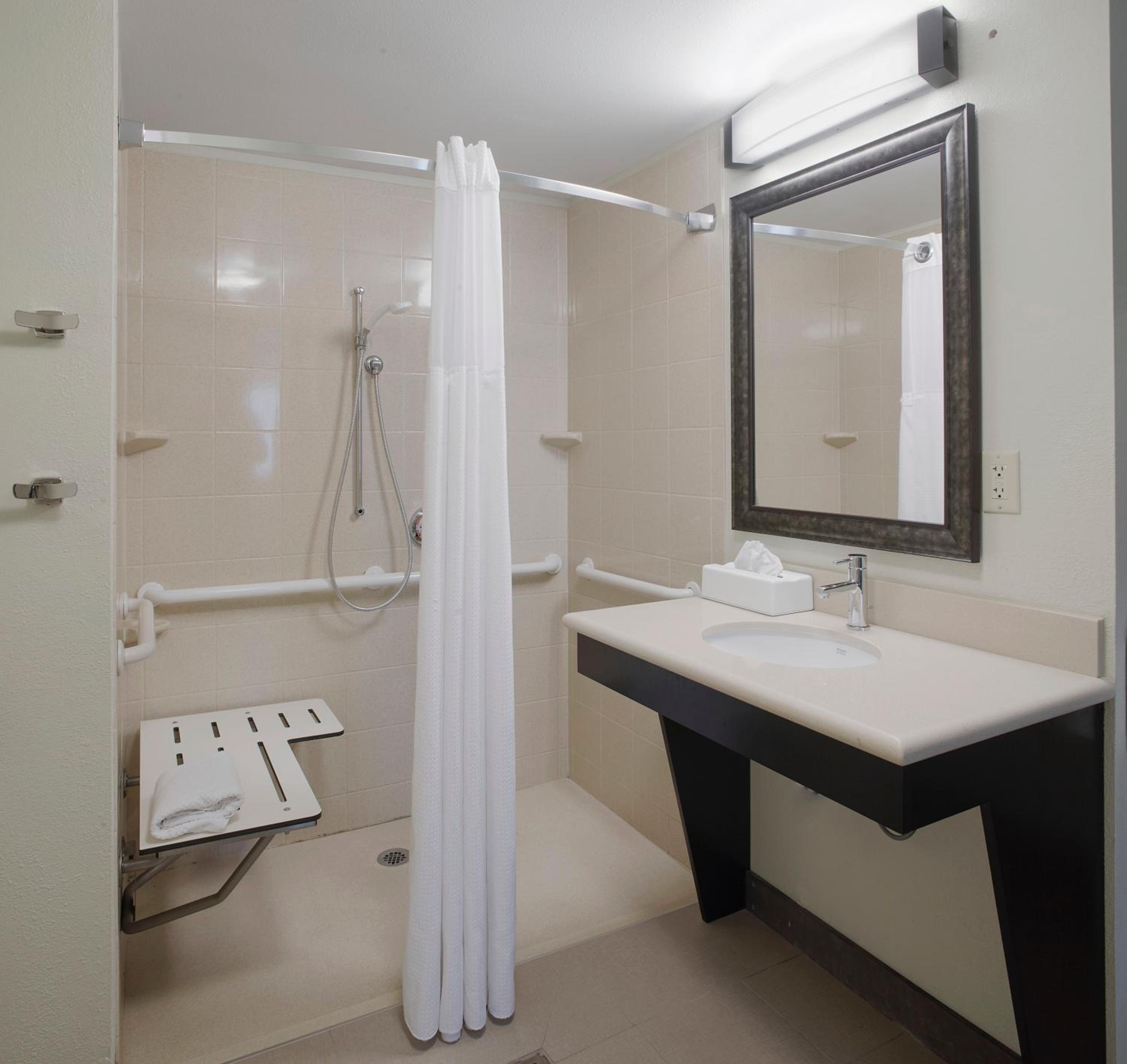 Queen Room with One Queen Bed and Hearing Accessible Roll In Shower - Non-Smoking photo 2