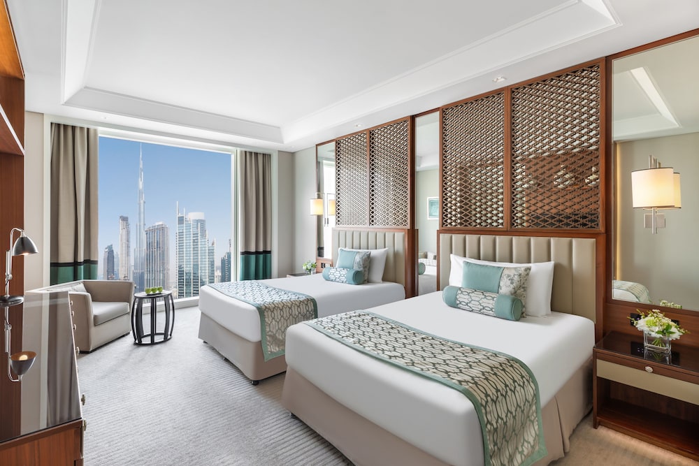 Habitación de lujo, 2 camas individuales, vista (Burj Khalifa)