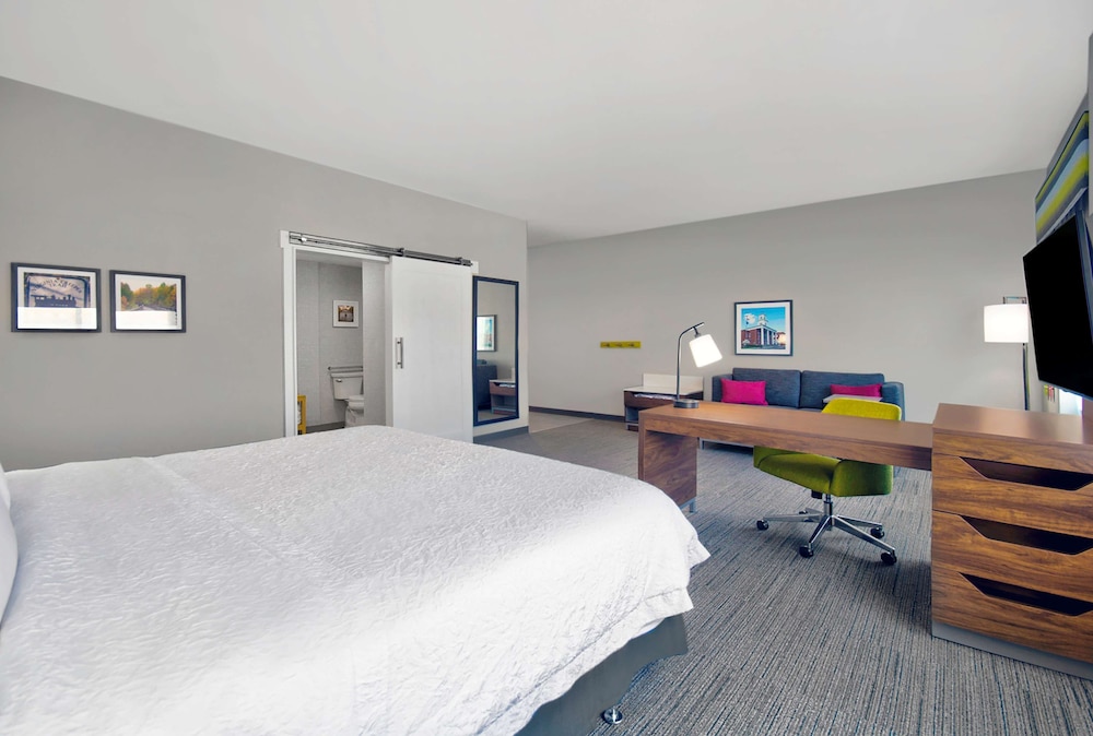 Suite, 1 King Bed, Accessible (Mobility & Hearing, Roll-In Shower) - Photo 1