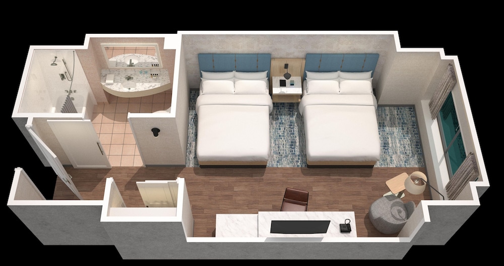 Room, 2 Double Beds, City View - Photo 5
