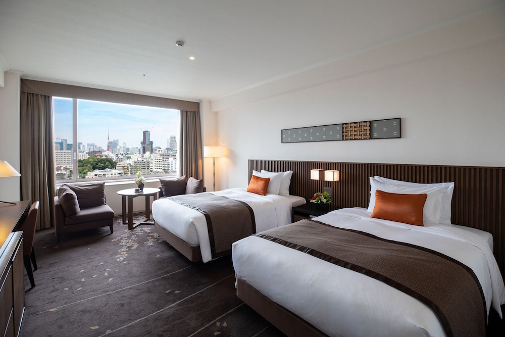 [Upper Floor] Tower Side Deluxe Twin Room, Non Smoking + Sauna Access photo