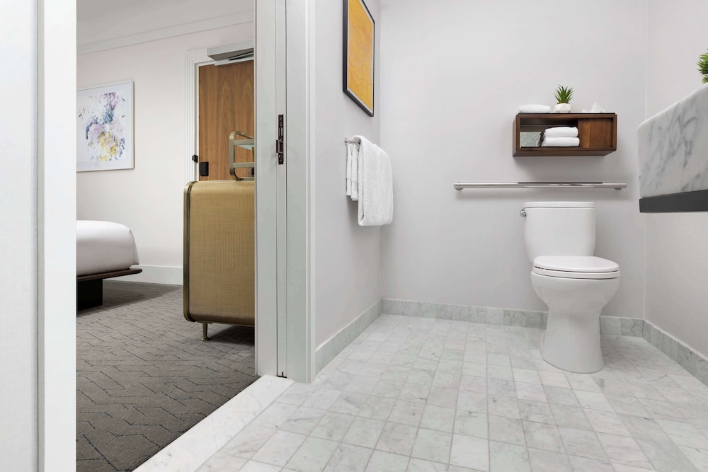Room, 1 Queen Bed, Roll-in Shower