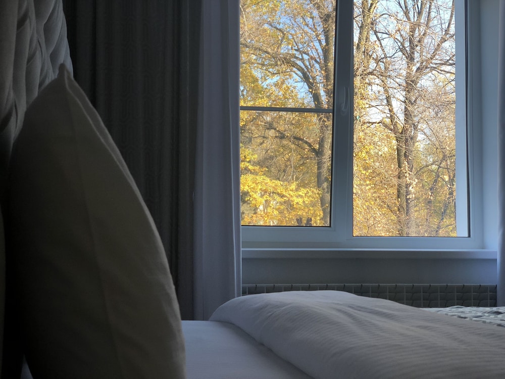 Deluxe Apartment, 1 Queen Bed, Smoking, Mountain View photo 2