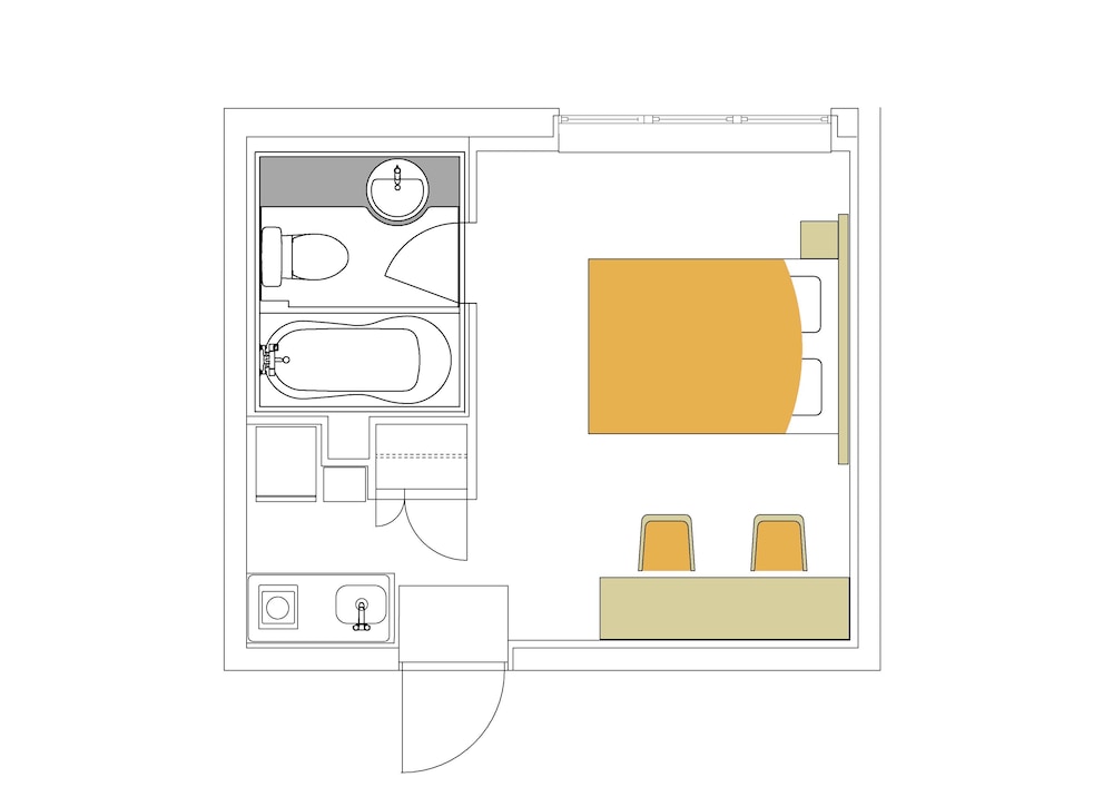 Economy Room, 1 Double Bed, Non Smoking (E, semi-basement) photo 2