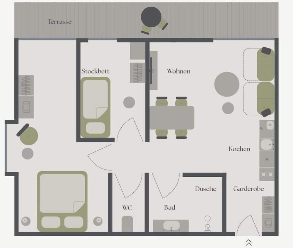 Family Apartment, Balcony, Mountain View