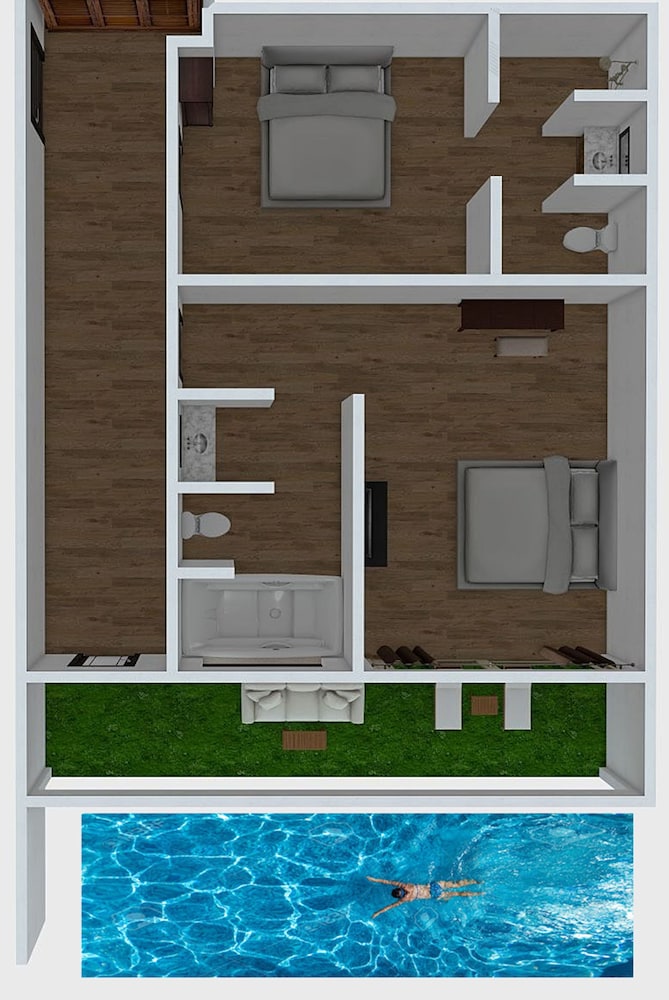 2 Bedroom with Pool, Forest View - Photo 8