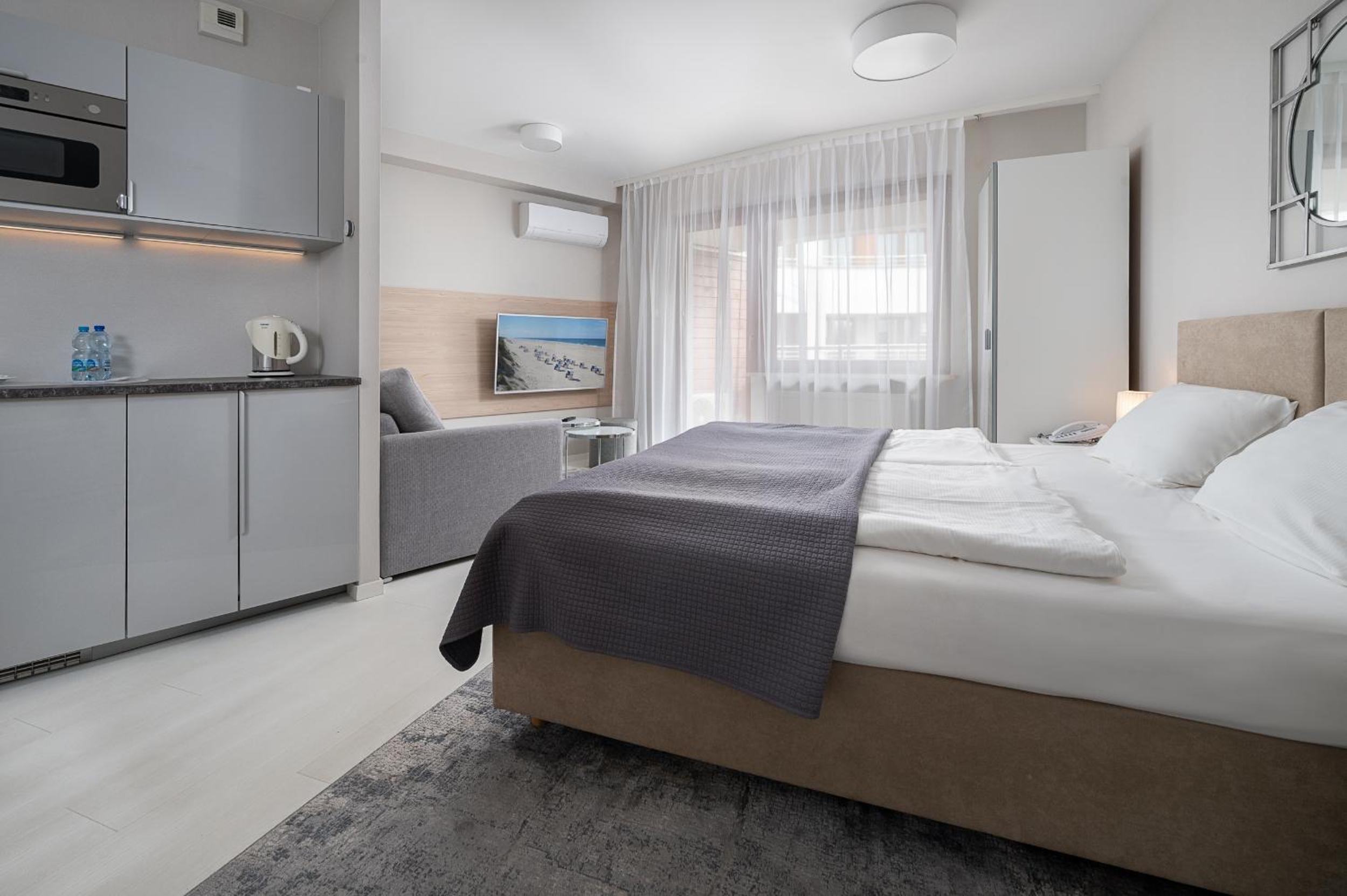Studio with King bed, Sofa and Balcony photo 3