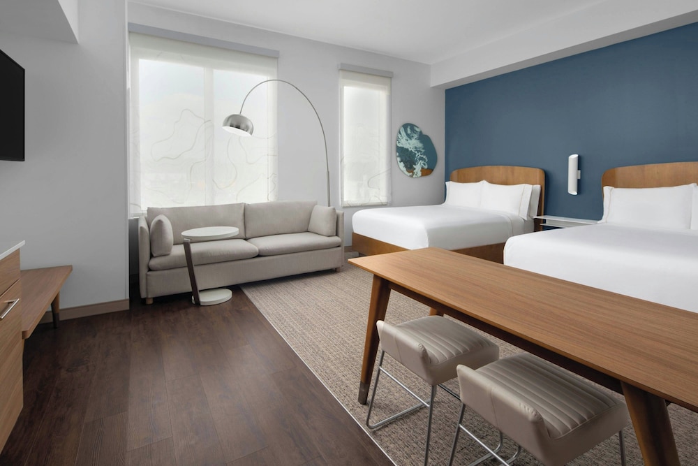 Room, Multiple Beds, River View