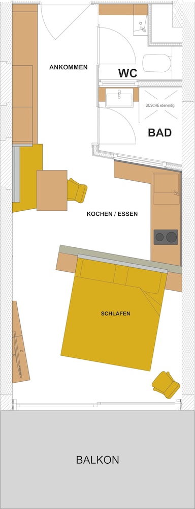 Comfort Apartment, Kitchen, Mountain View