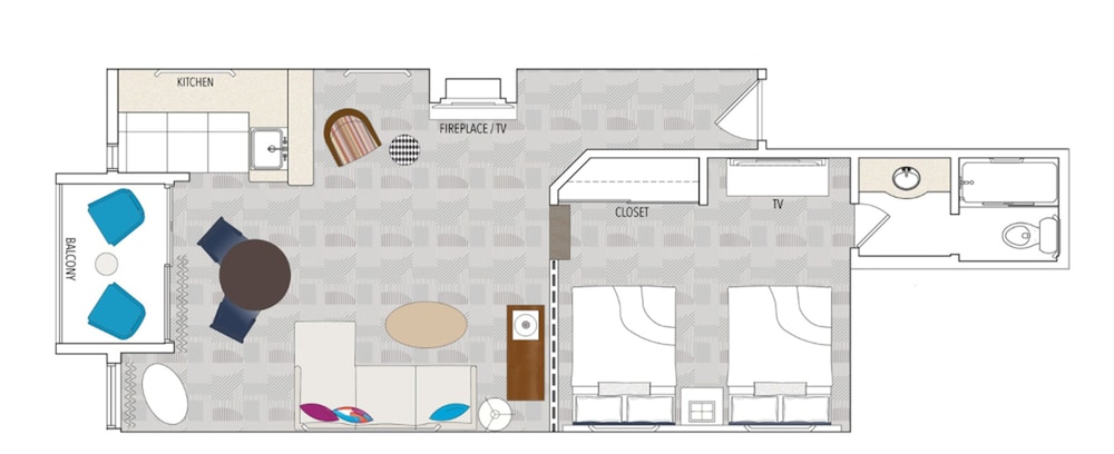 Signature Suite, Multiple Beds, Balcony (Top Floor)