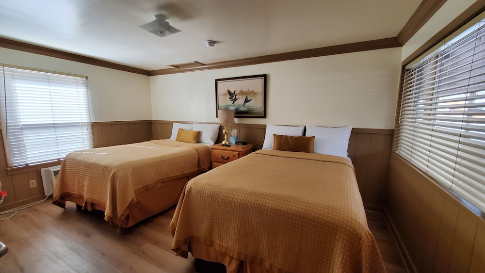 Double Room, 2 Double Beds, Refrigerator & Microwave