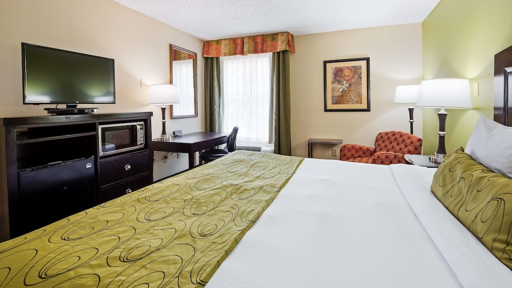 Standard Room, 1 King Bed, Non Smoking, Refrigerator & Microwave - Photo 1