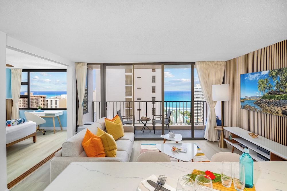 Premium Remodeled Condo with Ocean View and Parking: view from hotel room photo