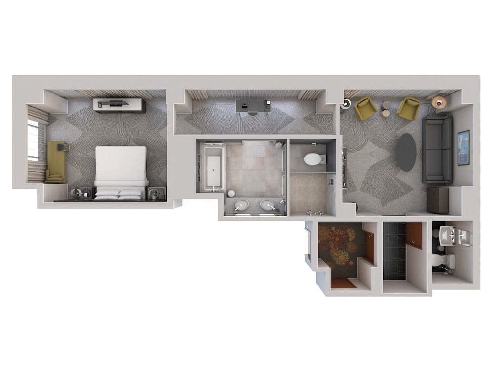 Club Suite, 1 Bedroom, Corner