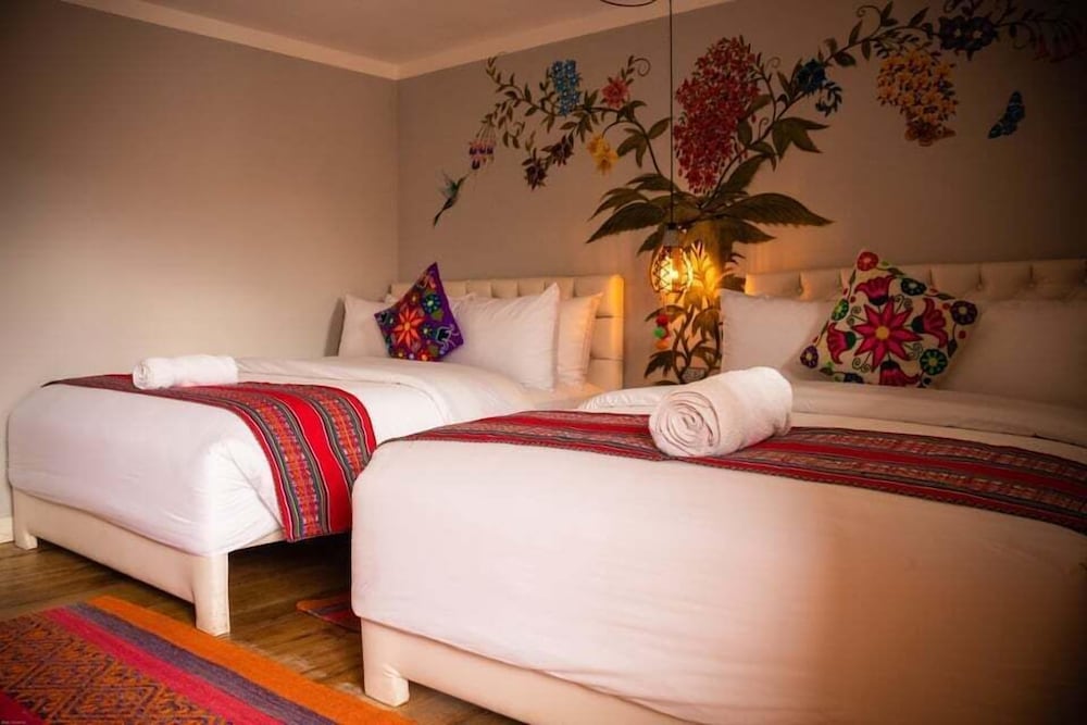 Family Quadruple Room, 2 Double Beds, Mountain View photo 2