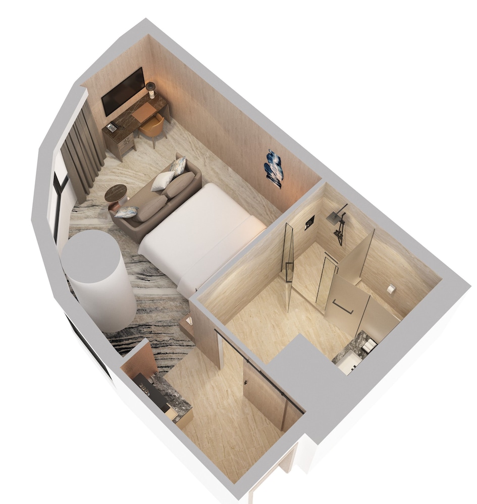 Premium Room, 1 King Bed, City View, Corner - Photo 4