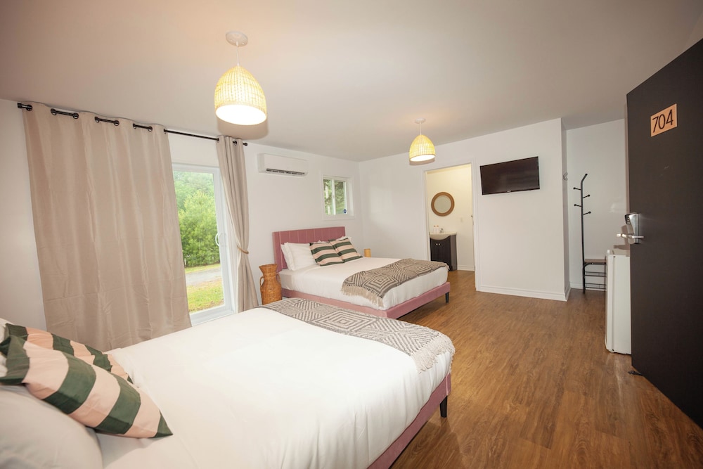 Classic Single Room, 2 Queen Beds, Patio, River View photo 2